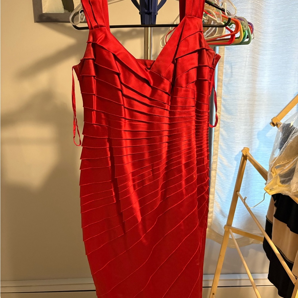 Jones New York Vibrant Red Mini Dress